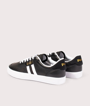 Court-VLC-Low-Top-Sneakers-Black/White-Polo-Ralph-Lauren-EQVVS