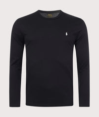 Classic Fit Lightweight Long Sleeve T-Shirt: Core 001 Polo Black 