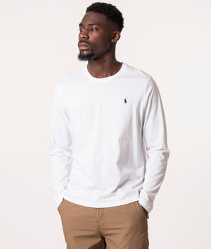Classic Fit Lightweight Long Sleeve T-Shirt White Polo Ralph