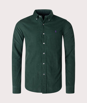 Custom-Fit-Corduroy-Shirt-College-Green-Polo-Ralph-Lauren-EQVVS