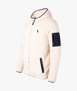 Fleece Full Zip Through Hoodie Winter Cream Polo Ralph Lauren EQVVS