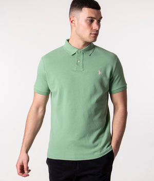 Custom-Slim-Fit-Mesh-Polo-Shirt-Fortress-Outback-Green-Polo-Ralph-Lauren-EQVVS