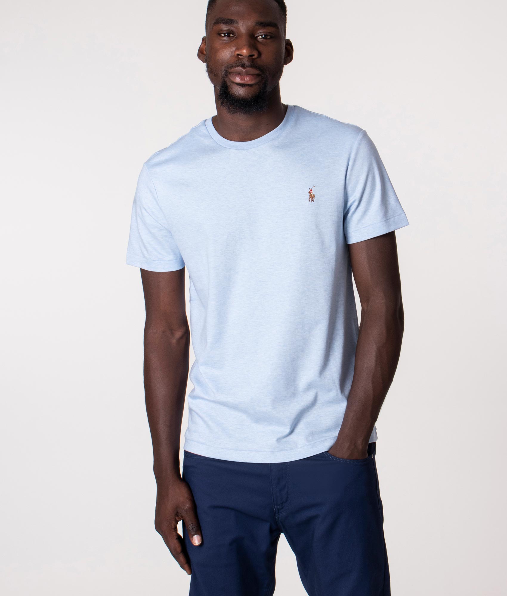 Custom-Slim-Fit-Pima-T-Shirt-Elite-Blue-Heather-Polo-Ralph-Lauren-EQVVS