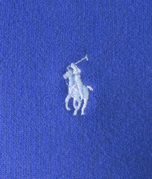 Polo Ralph Lauren Fleece Hoodie in Liberty Blue at EQVVS. Detail. 