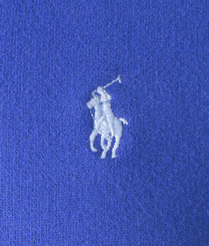 Polo Ralph Lauren Fleece Hoodie in Liberty Blue at EQVVS. Detail. 