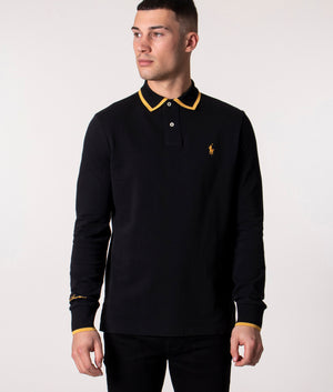 Custom Slim Fit Long Sleeve Polo Shirt