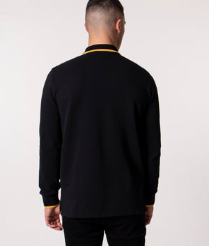 Custom Slim Fit Long Sleeve Polo Shirt
