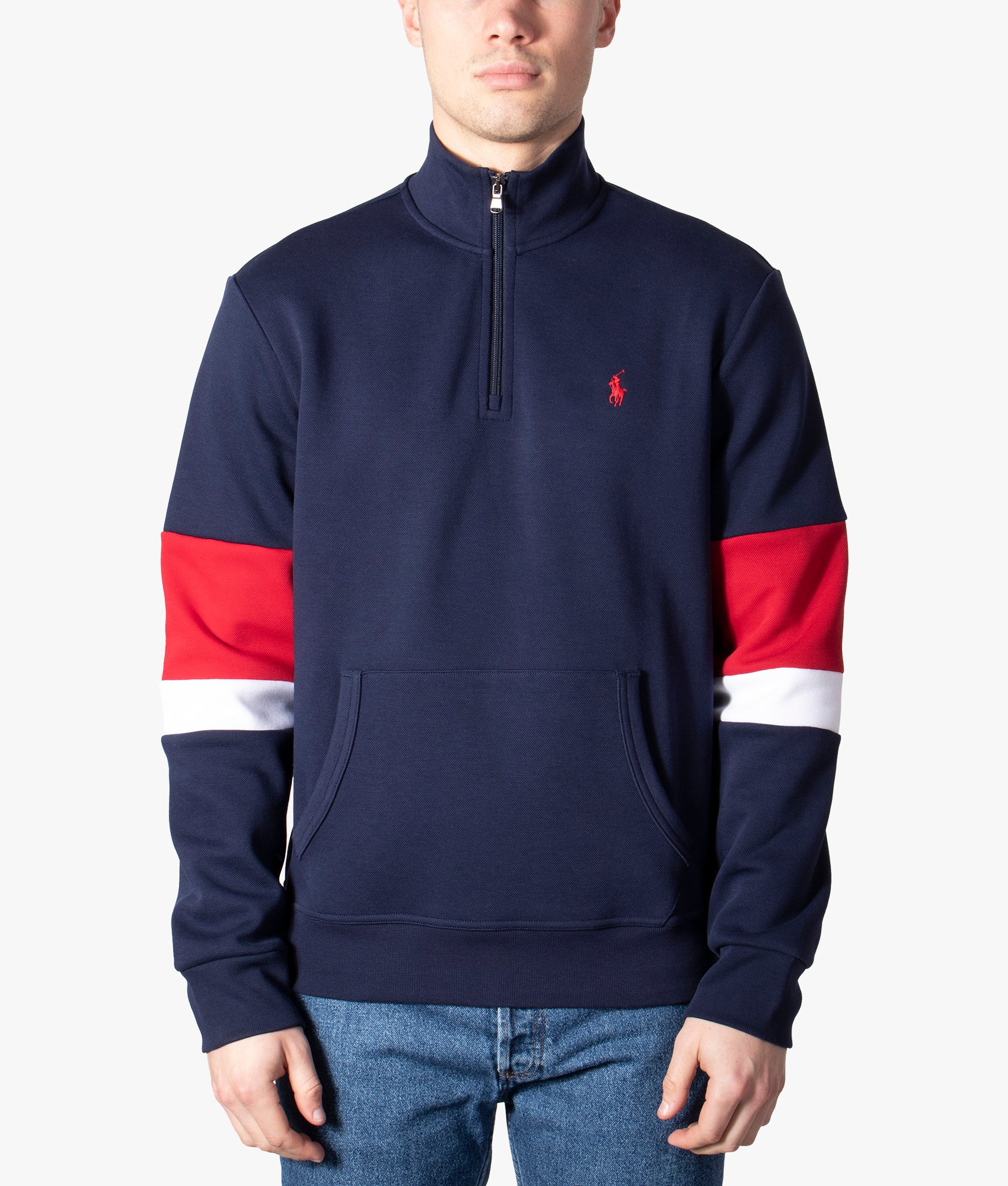 Double-Knit-Mesh-Quarter-Zip-Through-Sweatshirt-Cruise-Navy-Polo-Ralph-Lauren-EQVVS