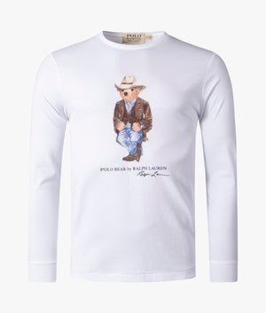 Custom-Slim-Fit-Long-Sleeve-Polo-Bear-T-Shirt-White-Cowboy-Bear-Polo-Ralph-Lauren-EQVVS