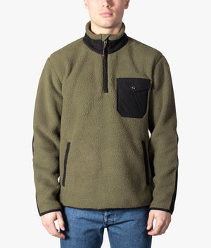 Quarter-Zip-Through-Fleece-Sweatshirt-Defender-Green/Polo-Black-Polo-Ralph-Lauren-EQVVS