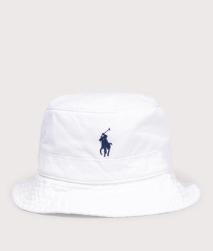 White bucket hat ralph lauren Clearance