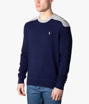 Long-Sleeve-Pullover-Sweatshirt -Bright-Navy/Scuba-Grey-Polo-Ralph-Lauren-EQVVS