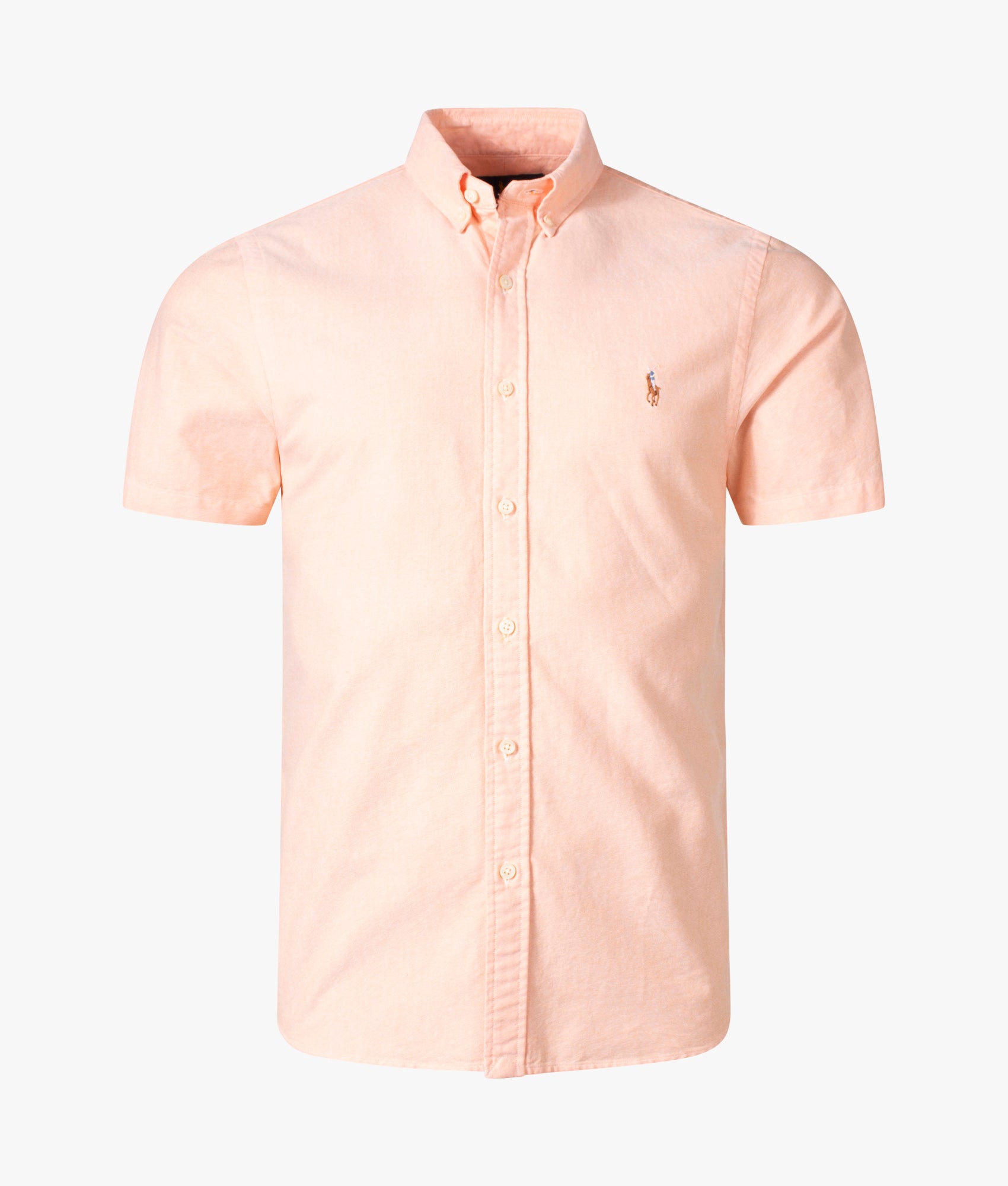 Slim-Fit-Lightweight-Short-Sleeve-Shirt-Spring-Orange-Polo-Ralph-Lauren-EQVVS