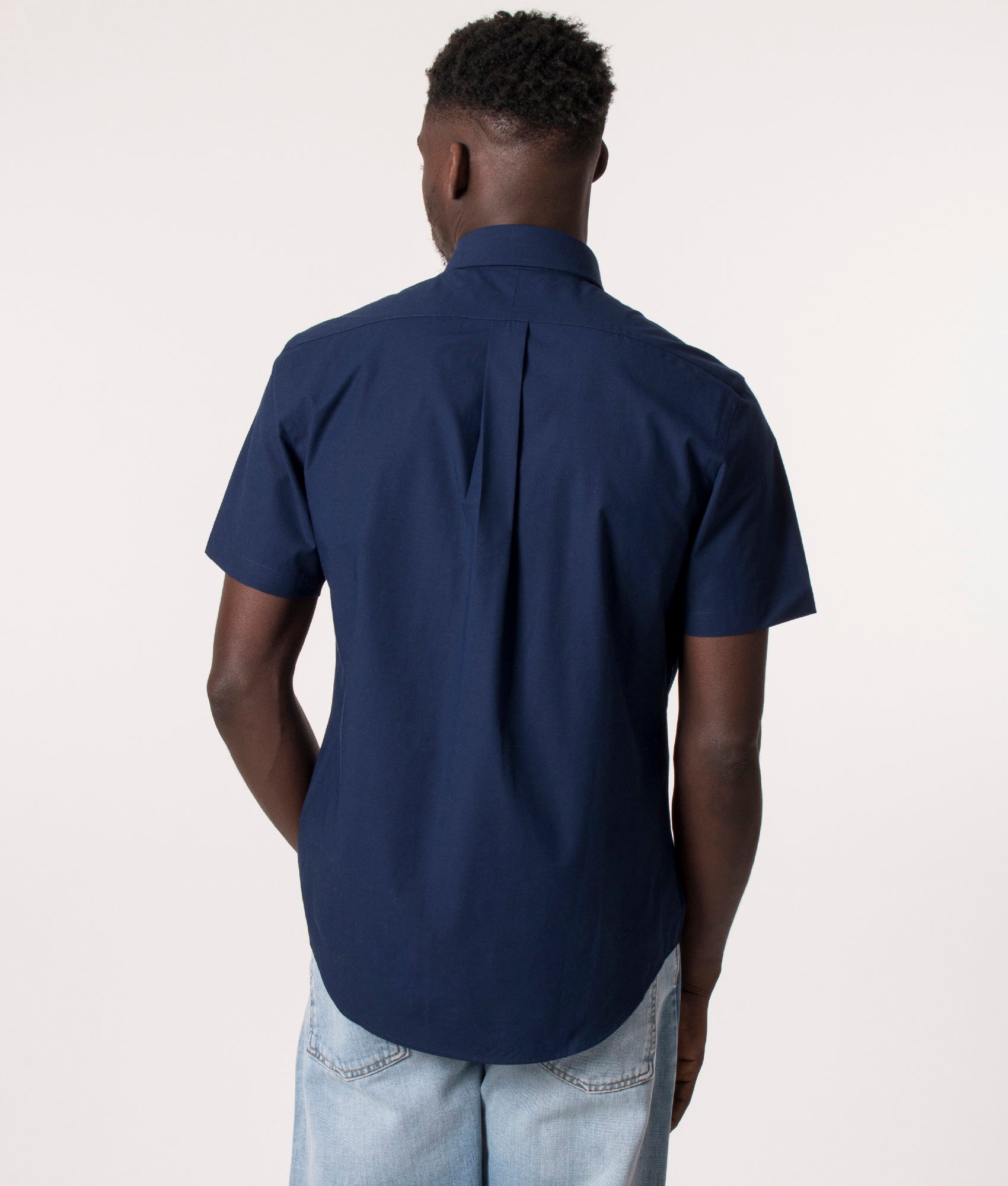 Custom-Slim-Fit-Short-Sleeve-Shirt-Newport-Navy-Polo-Ralph-Lauren-EQVVS