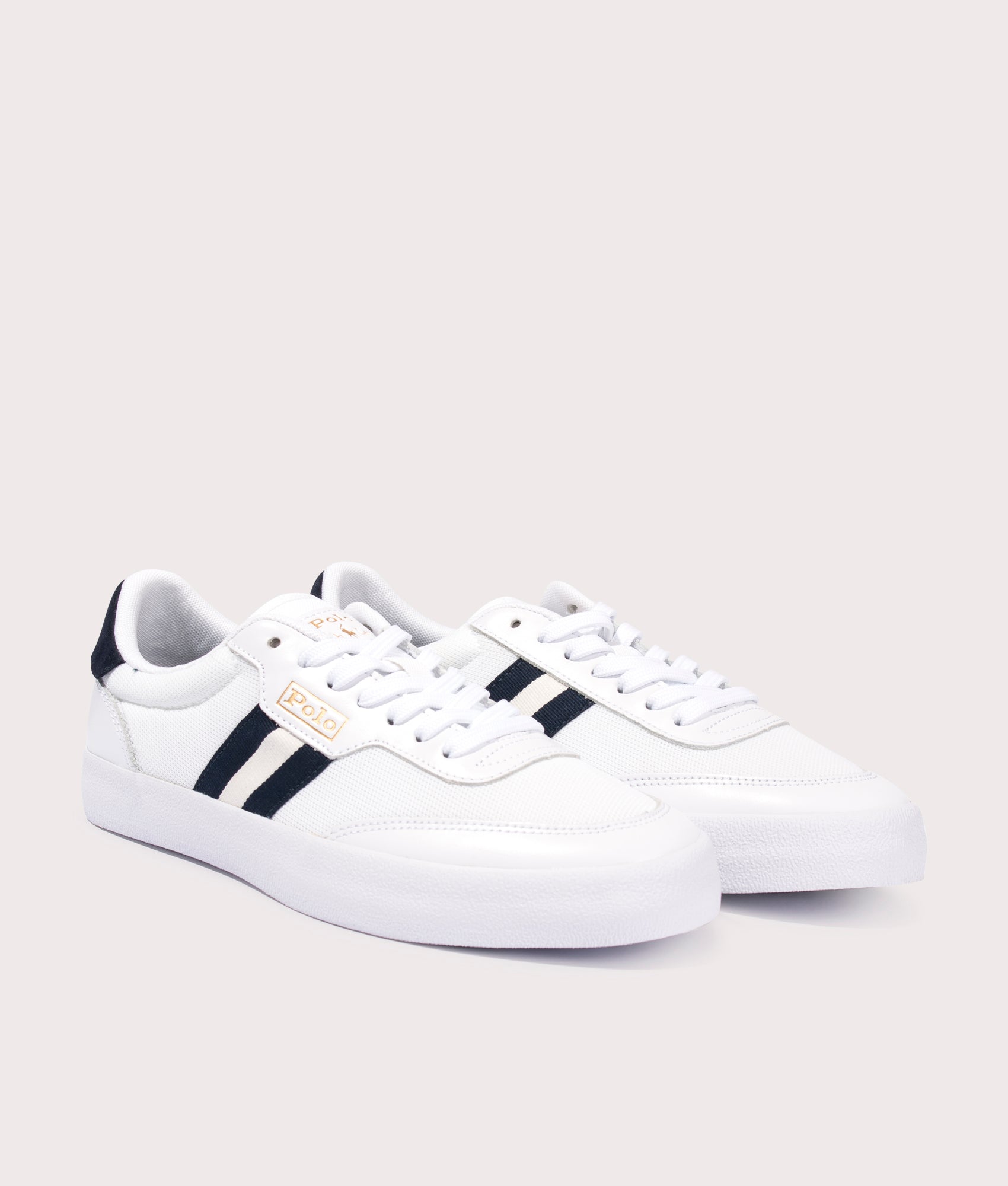Court-VLC-Low-Top-Trainers-White-Navy-Cream-Polo-Ralph-Lauren-EQVVS