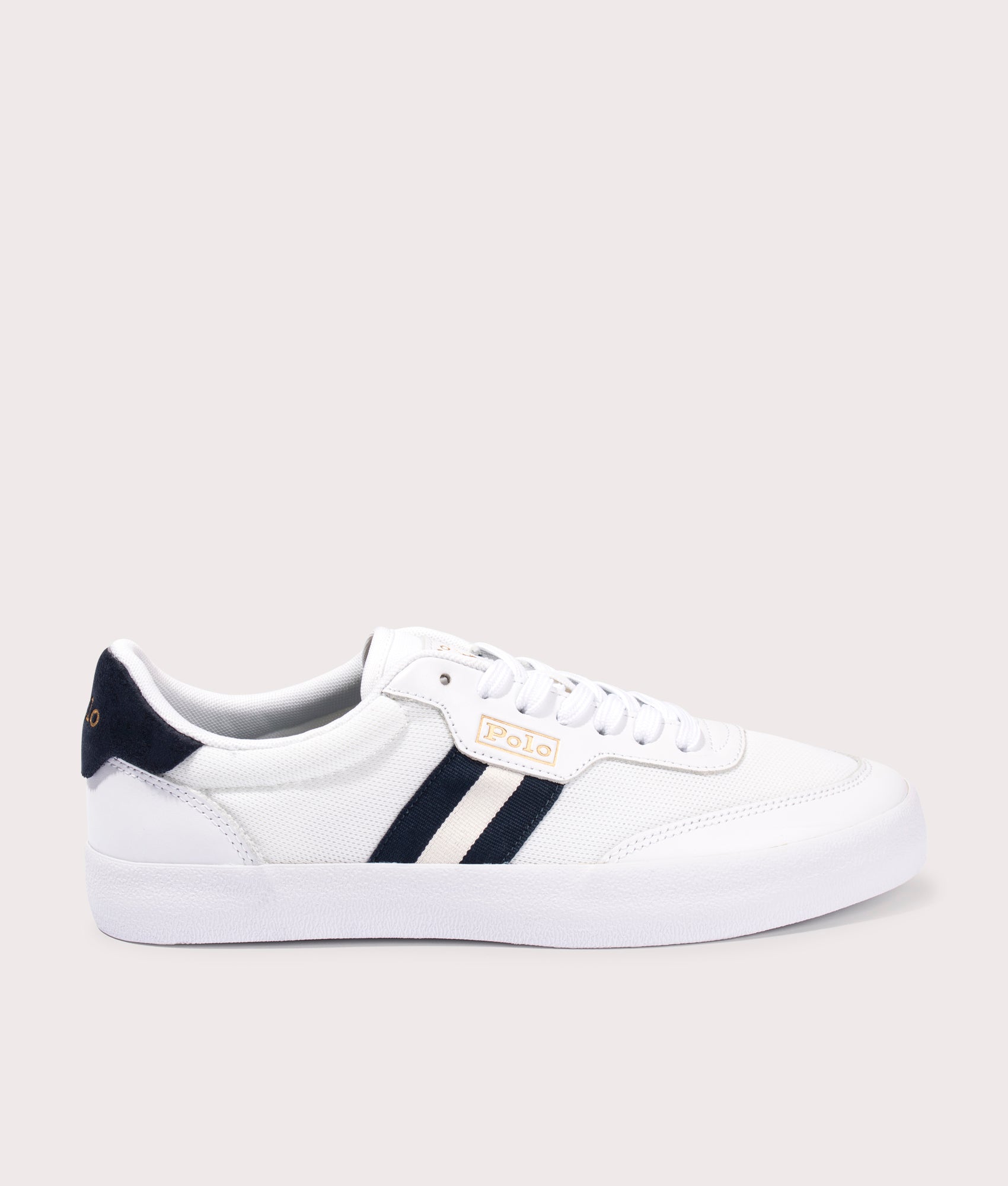 Court-VLC-Low-Top-Trainers-White-Navy-Cream-Polo-Ralph-Lauren-EQVVS