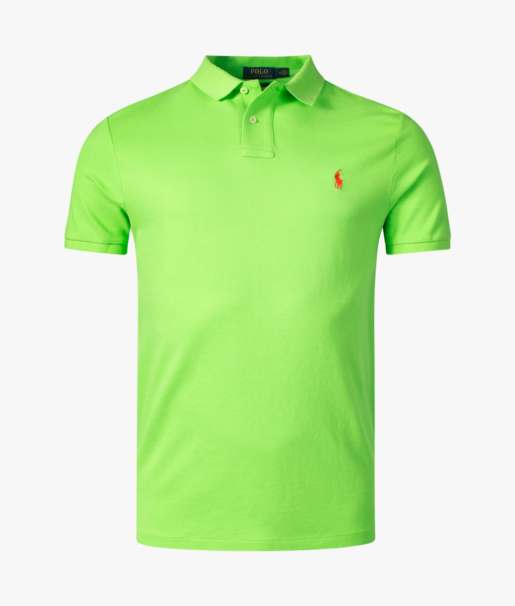 Custom Slim Fit Mesh Polo Shirt Kiwi Lime | Polo Ralph Lauren | EQVVS