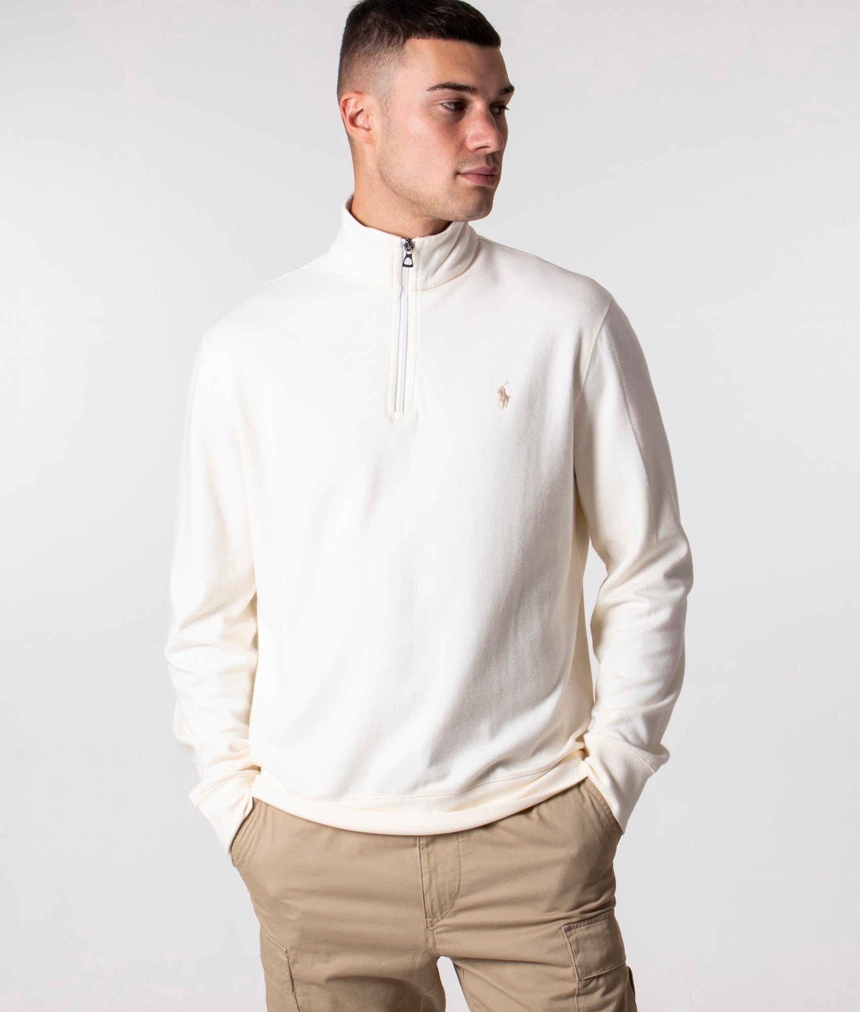 Quarter-Zip-Sweatshirt-Clubhouse-Cream-Polo-Ralph-Lauren-EQVVS