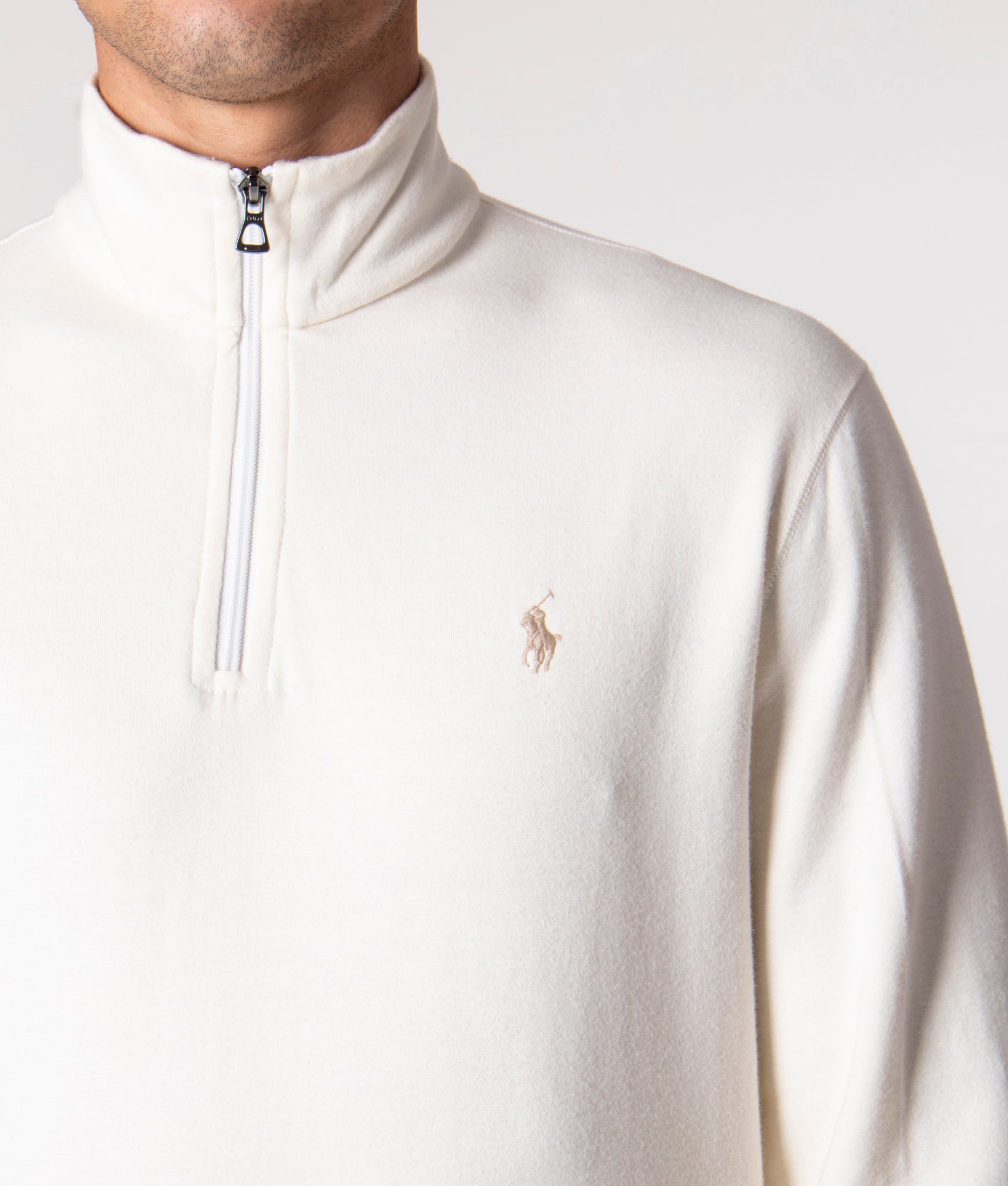 Quarter-Zip-Sweatshirt-Clubhouse-Cream-Polo-Ralph-Lauren-EQVVS