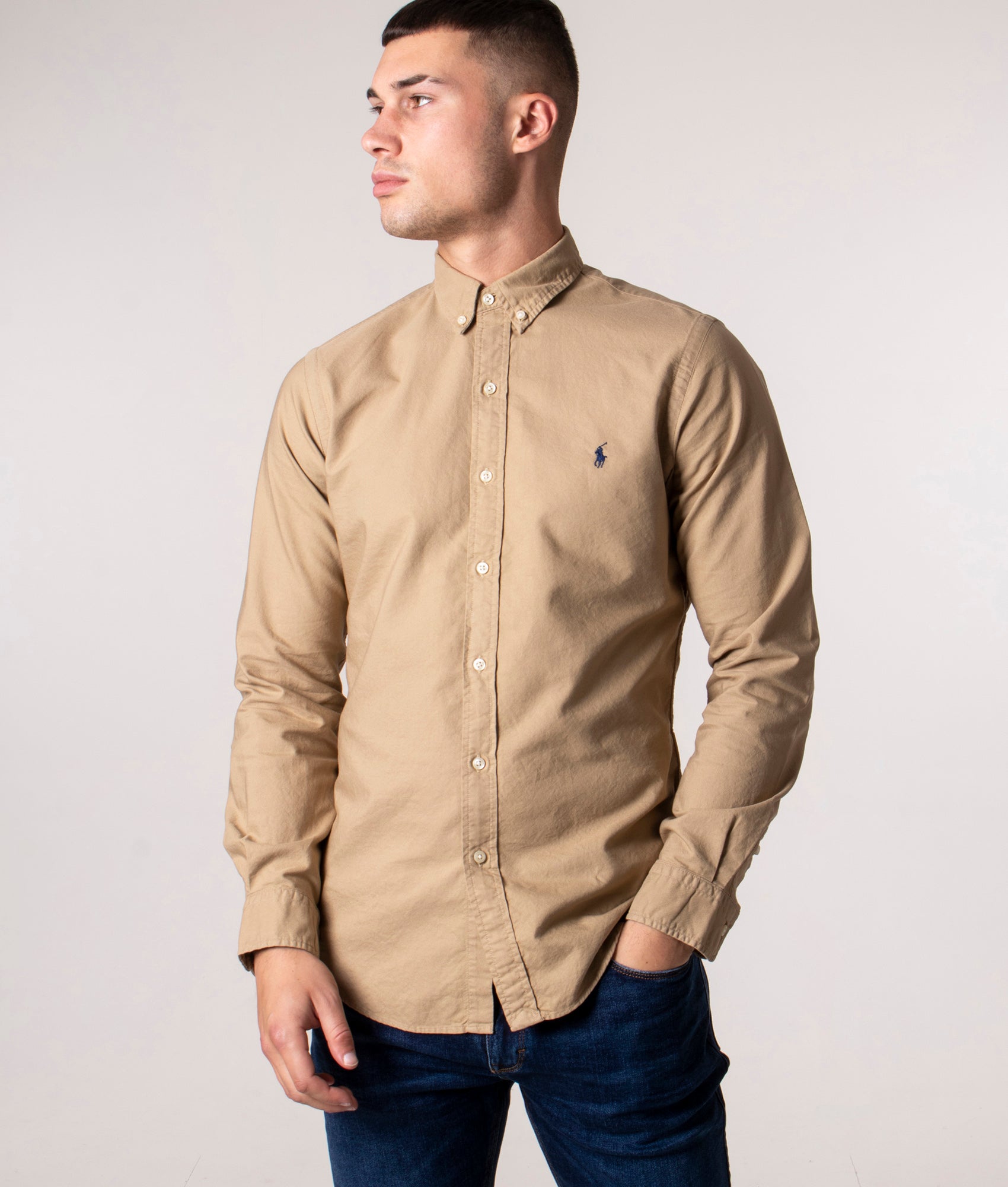 Slim-Fit-Oxford-Shirt-Surrey-Tan-Polo-Ralph-Lauren-EQVVS