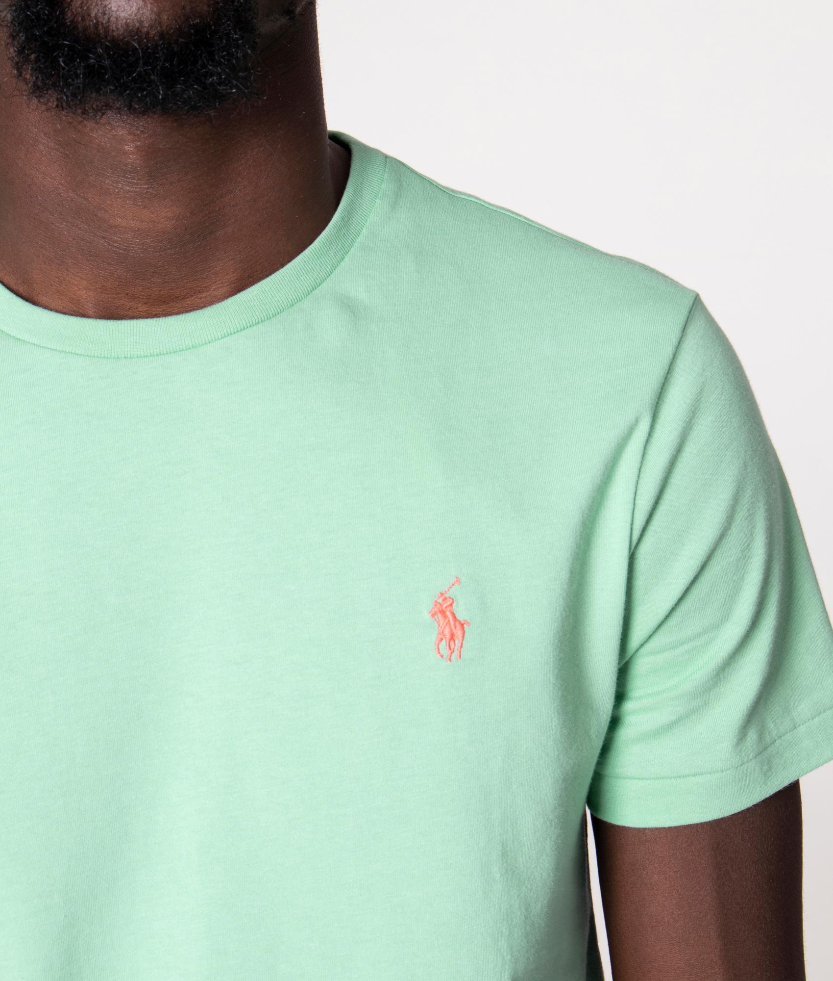 Custom Slim Fit T-Shirt | 273 Celadon | Polo Ralph Lauren | EQVVS
