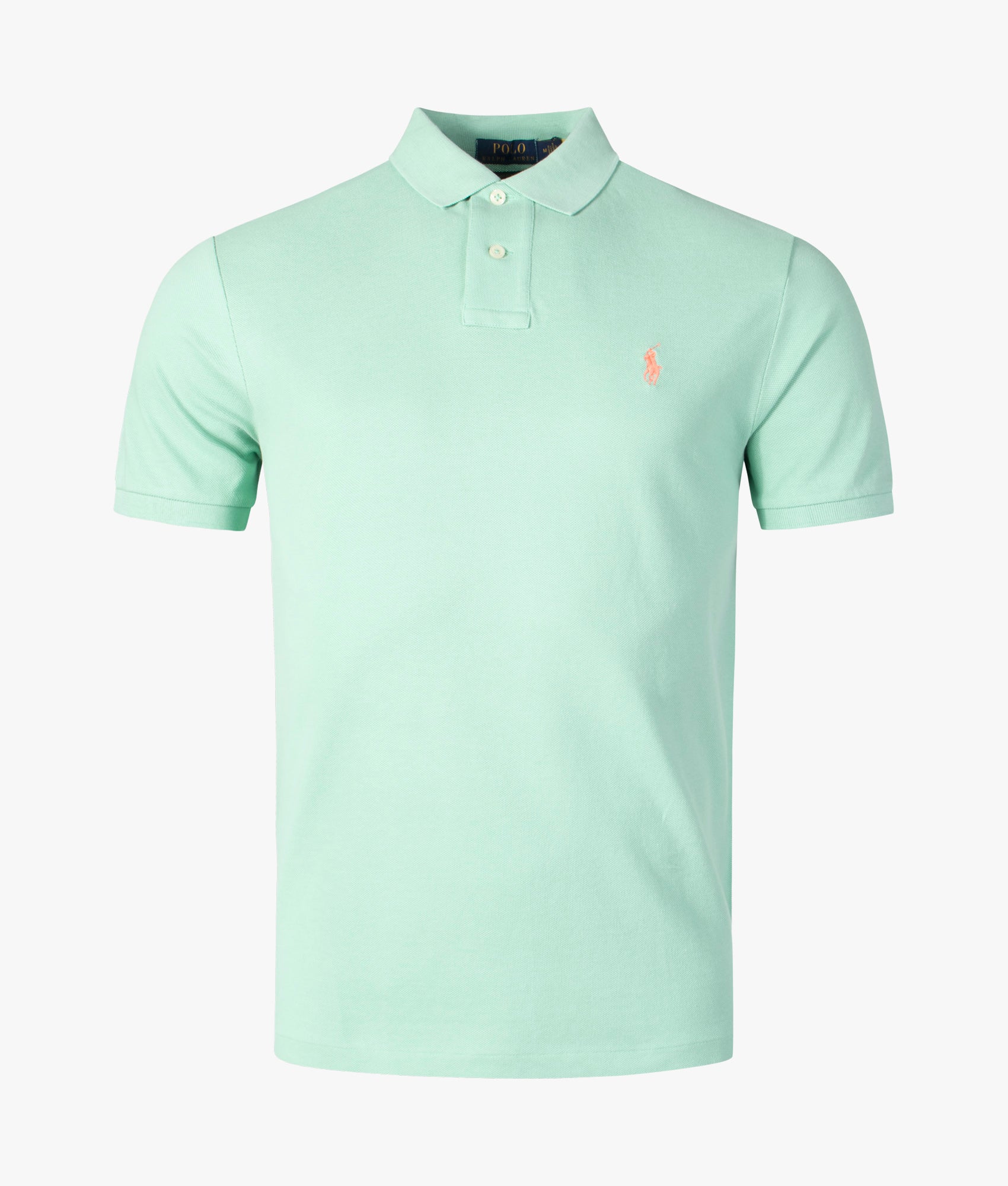 Custom Slim Fit Mesh Polo Shirt | 281 Celadon | Polo Ralph Lauren | EQVVS