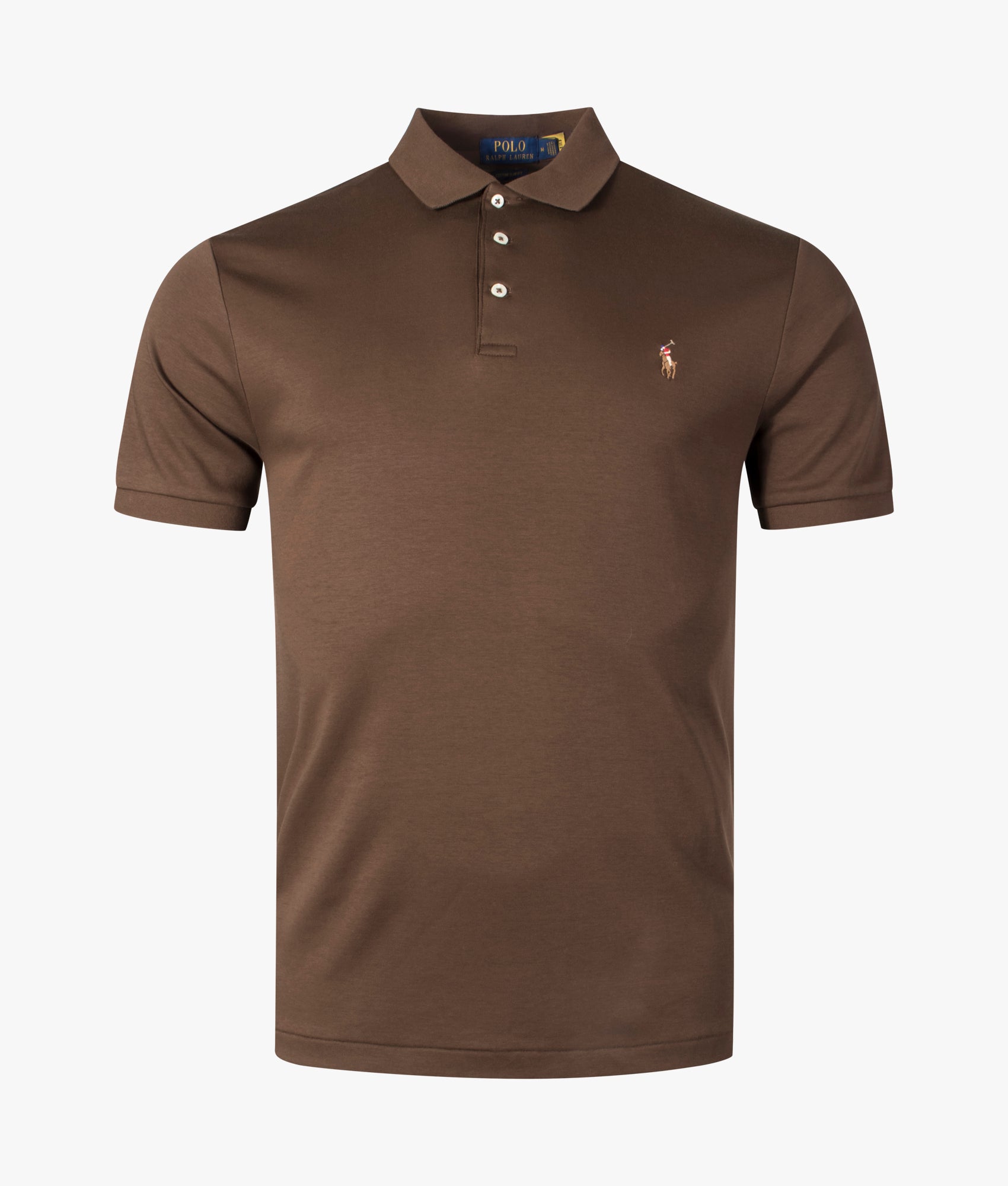 Custom-Slim-Fit-Soft-Cotton-Polo-Shirt-Spring-American-Brown-Polo-Ralph-Lauren-EQVVS