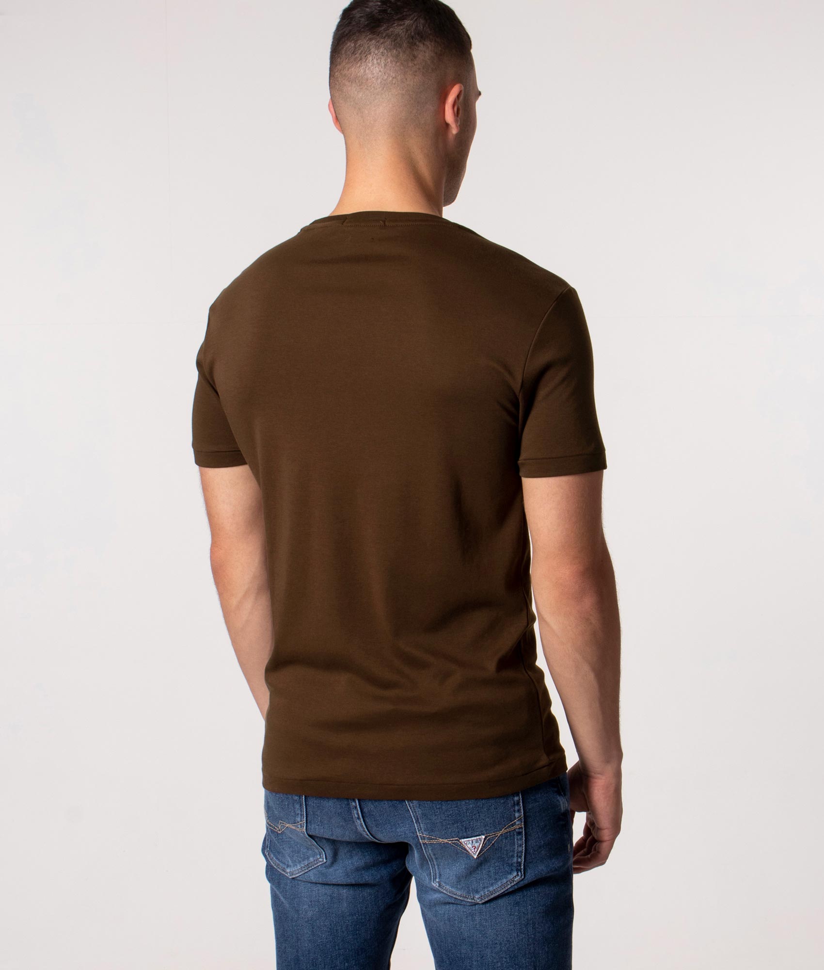 Custom-Slim-Fit-Pima-T-Shirt-Americain-Brown-Polo-Ralph-Lauren-EQVVS