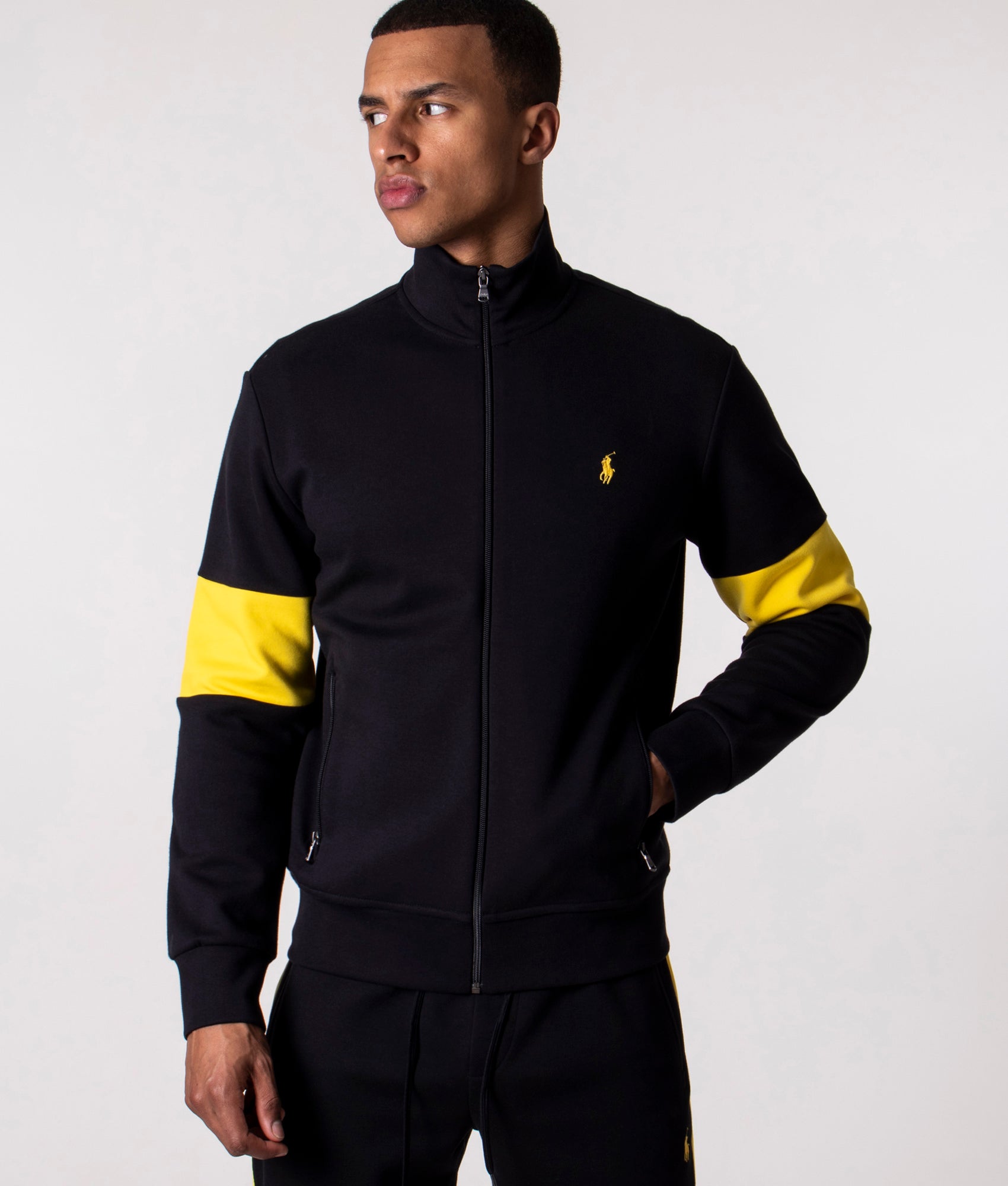 Back-Logo-Zip-Through-Sweatshirt-Polo-Black-Multi-EQVVS