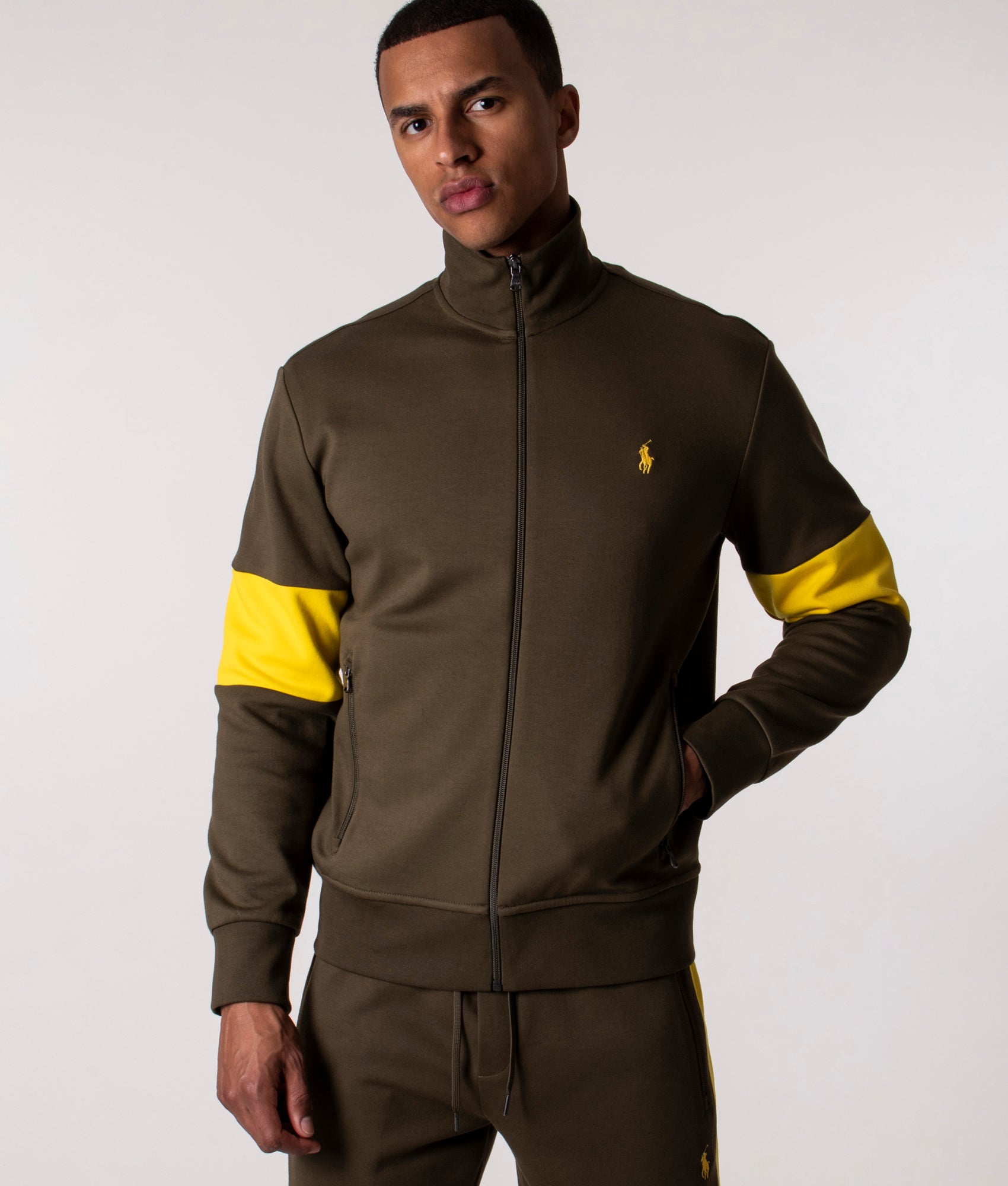 Back-Logo-Zip-Through-Sweatshirt-Defender-Green-Multi-EQVVS