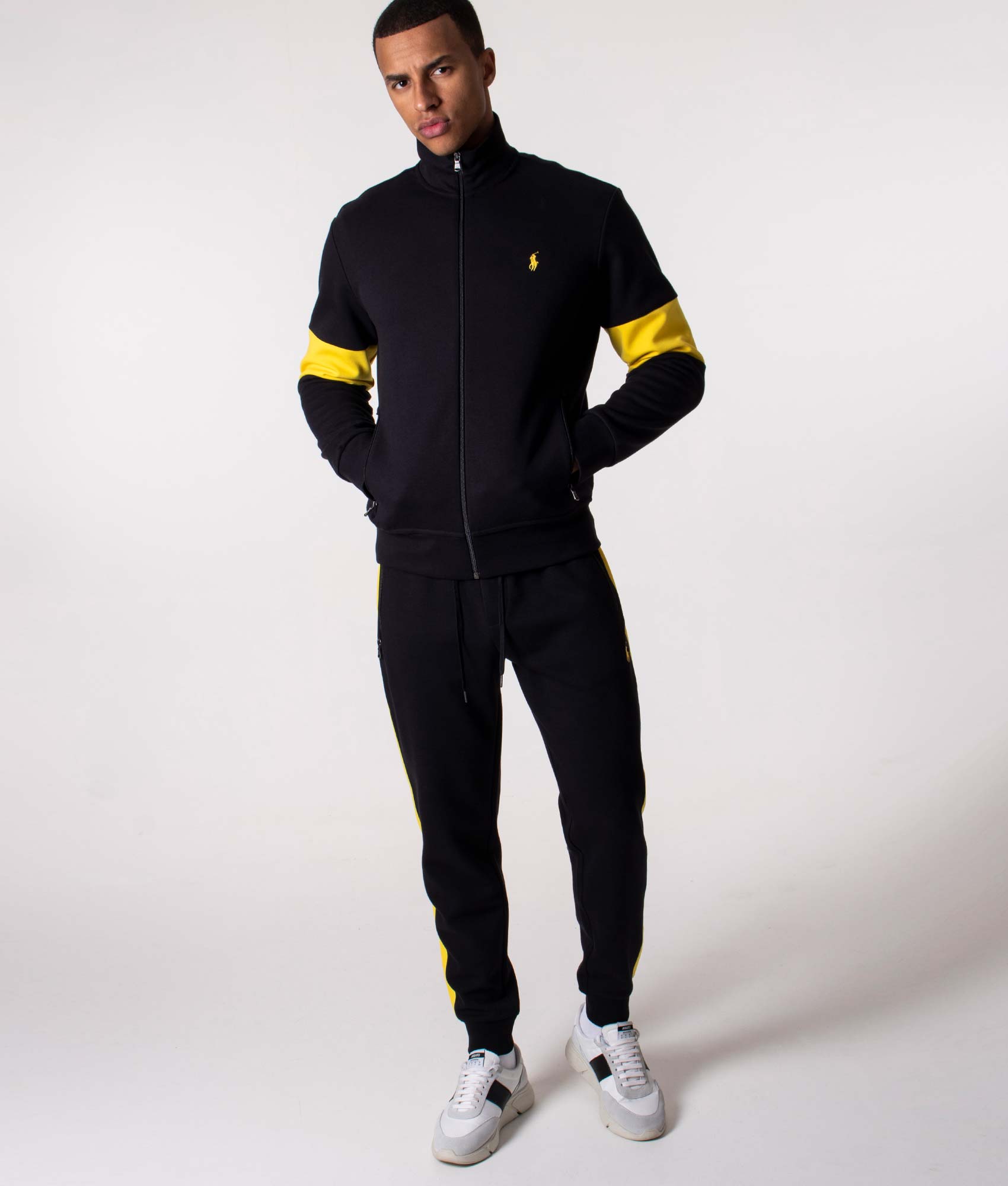 Back-Logo-Zip-Through-Sweatshirt-Polo-Black-Multi-EQVVS