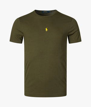 Custom-Slim-Fit-Polo-Pony-T-Shirt-Defender-Green-Polo-Ralph-Lauren-EQVVS