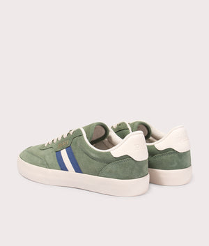 Court-Suede-Low-Top-Trainers-Cargo-Green-Polo-Ralph-Lauren-EQVVS