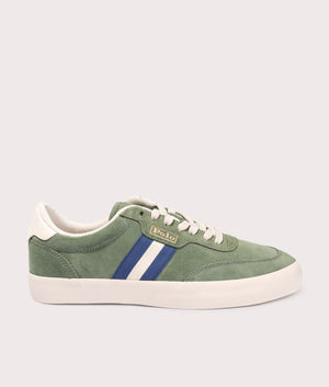 Court-Suede-Low-Top-Trainers-Cargo-Green-Polo-Ralph-Lauren-EQVVS