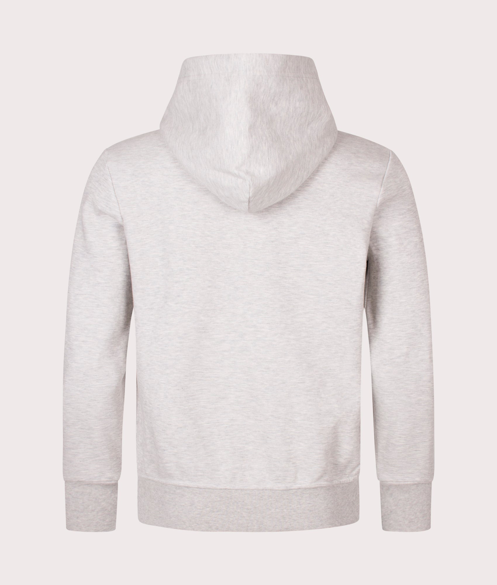 Polo Ralph Lauren Zip Through Hoodie in LT Sport Heather at EQVVS Menswear. Back Shot. 