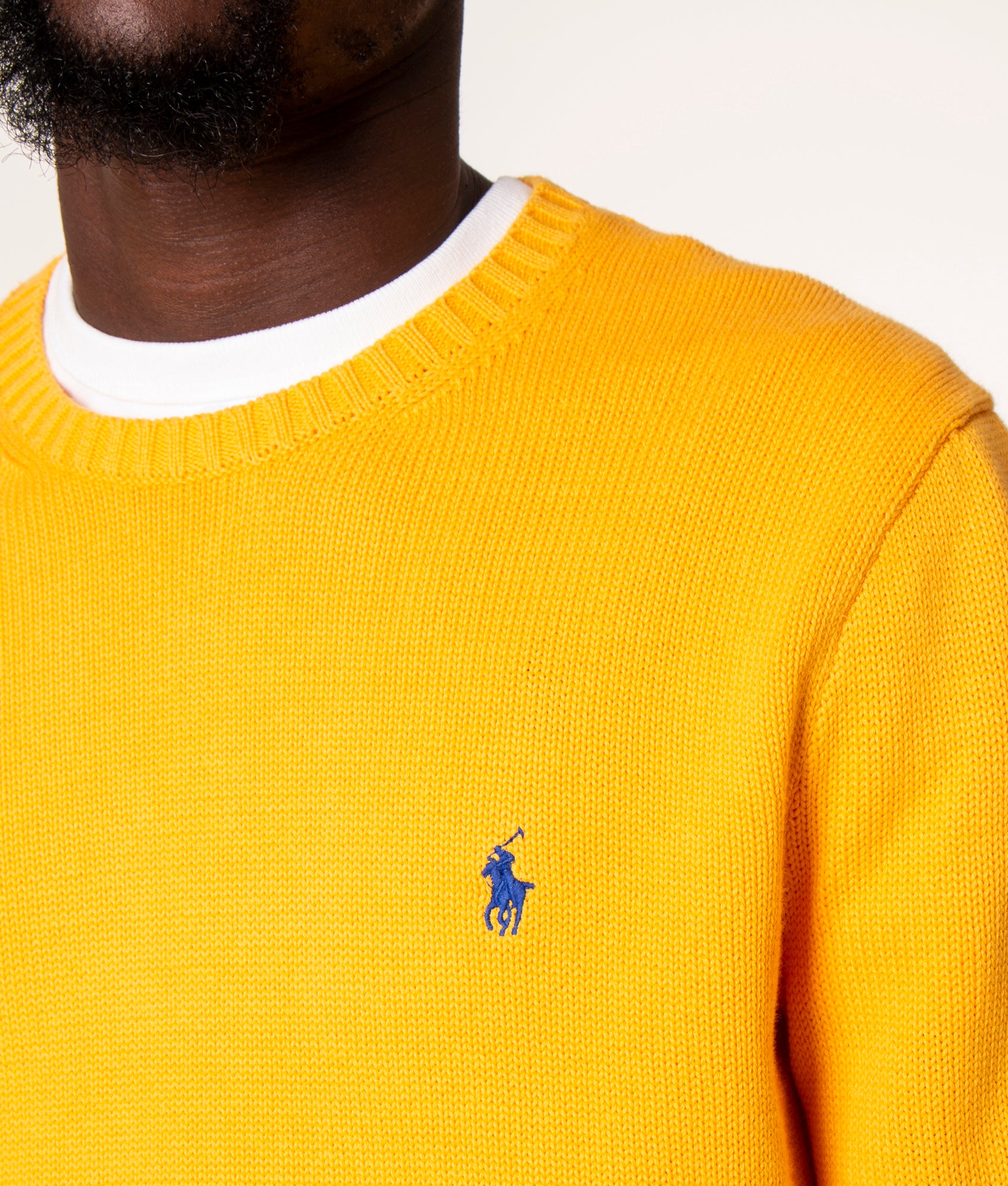 Cotton-Ribbed-Crew-Neck-Jumper-Gold-Bugle-Polo-Ralph-Lauren-EQVVS