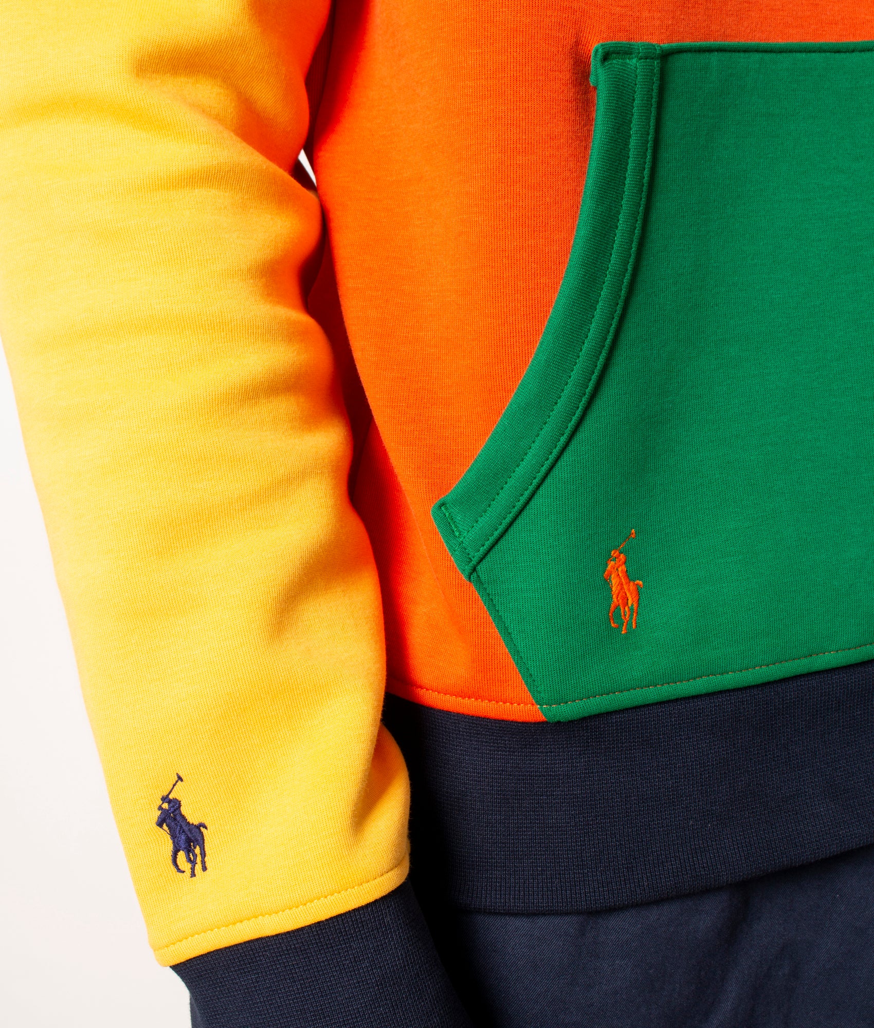 Colourblock hoodie, 001 College Orange Multi, Polo Ralph Lauren, EQVVS