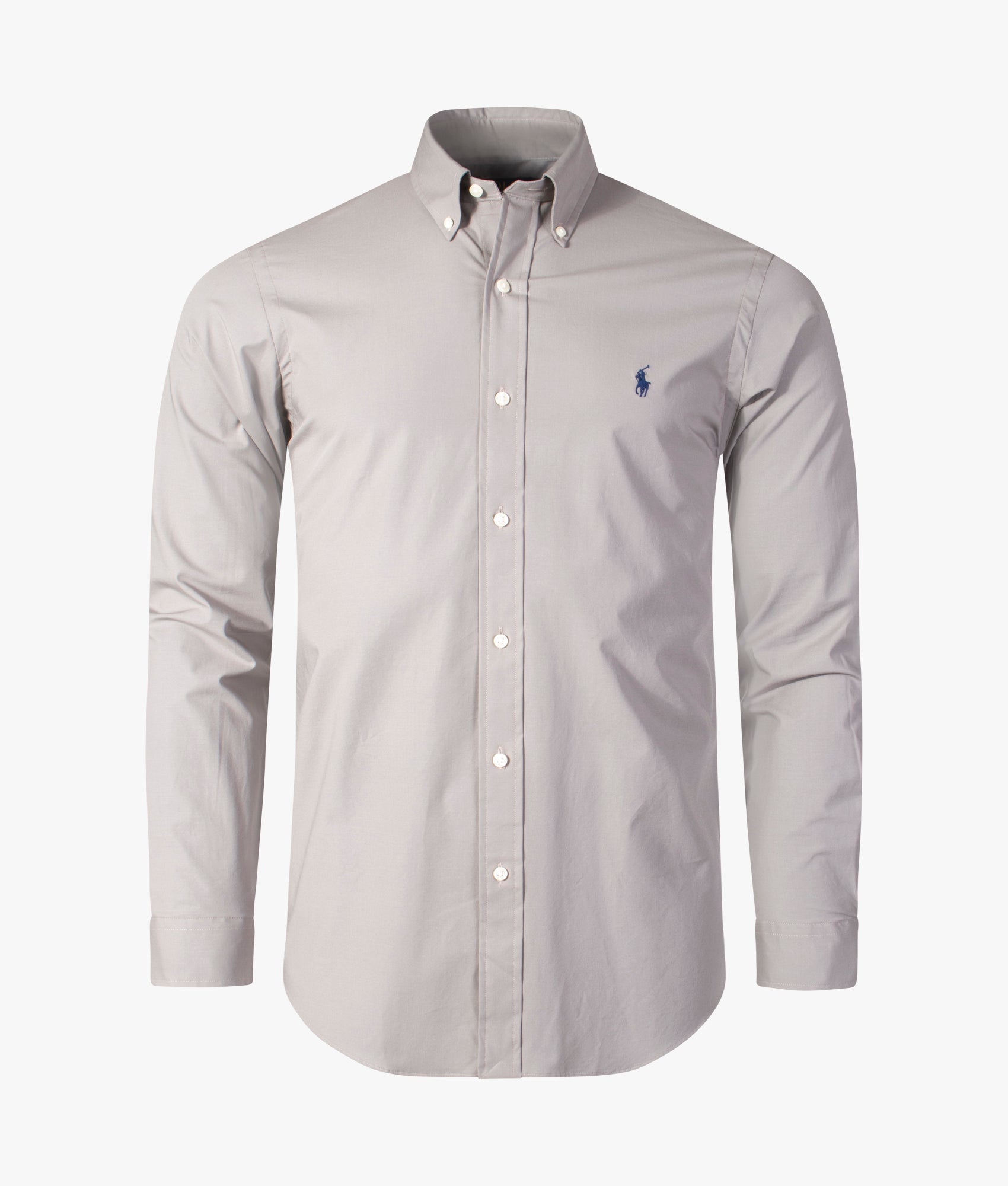 Custom Fit Sport Shirt in 006 Grey, Polo Ralph Lauren, EQVVS, Front Mannequin