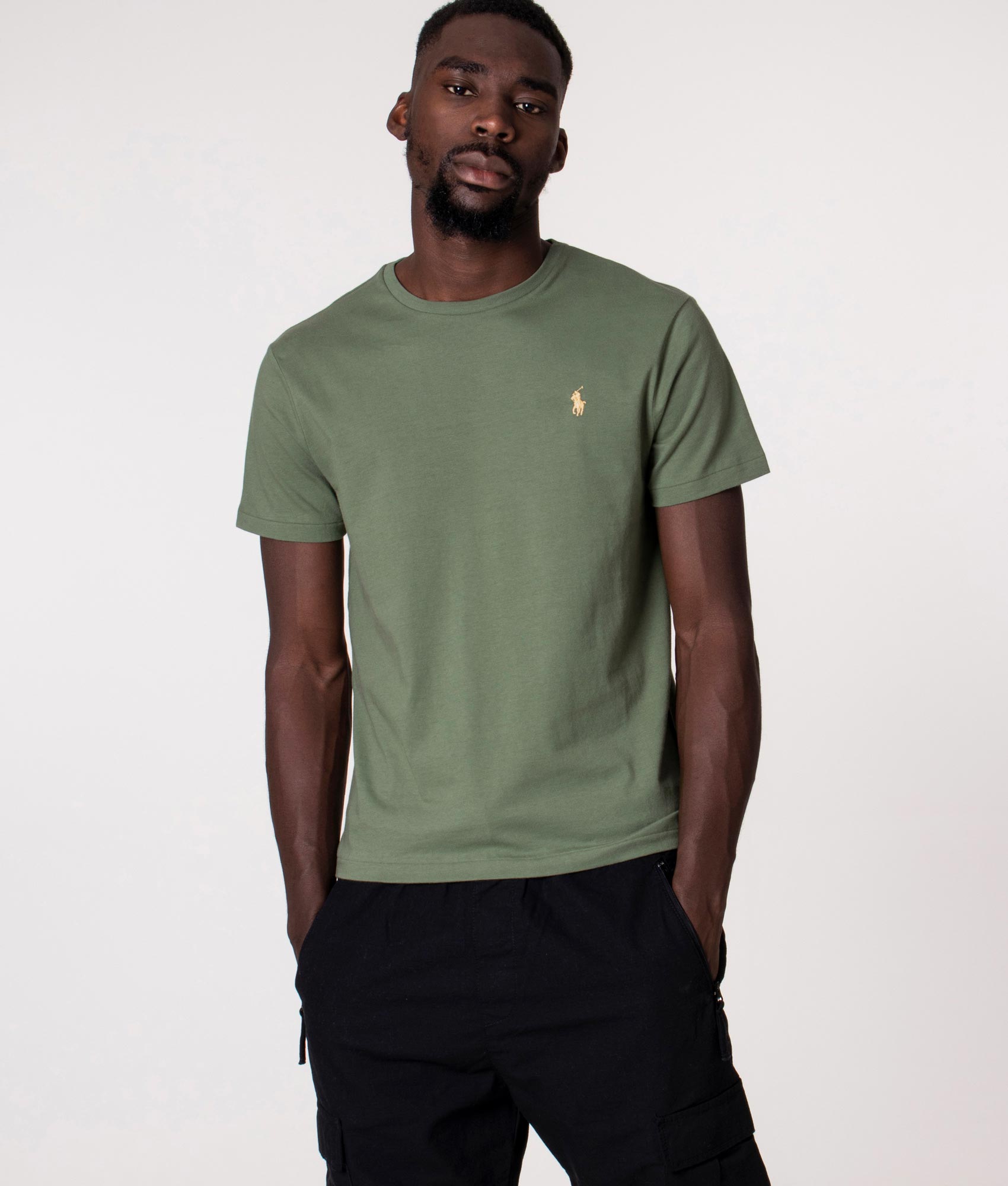 Custom Slim Fit T-Shirt | 277 Cargo Green | Polo Ralph Lauren | EQVVS