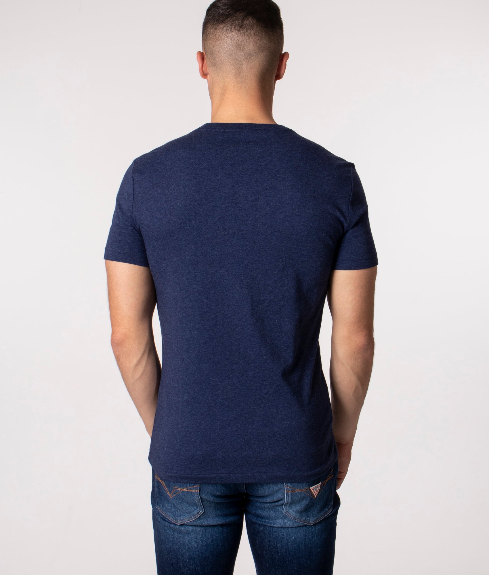 Custom Slim Fit T-Shirt | 282 Spring Navy Heather | Polo Ralph Lauren | EQVVS