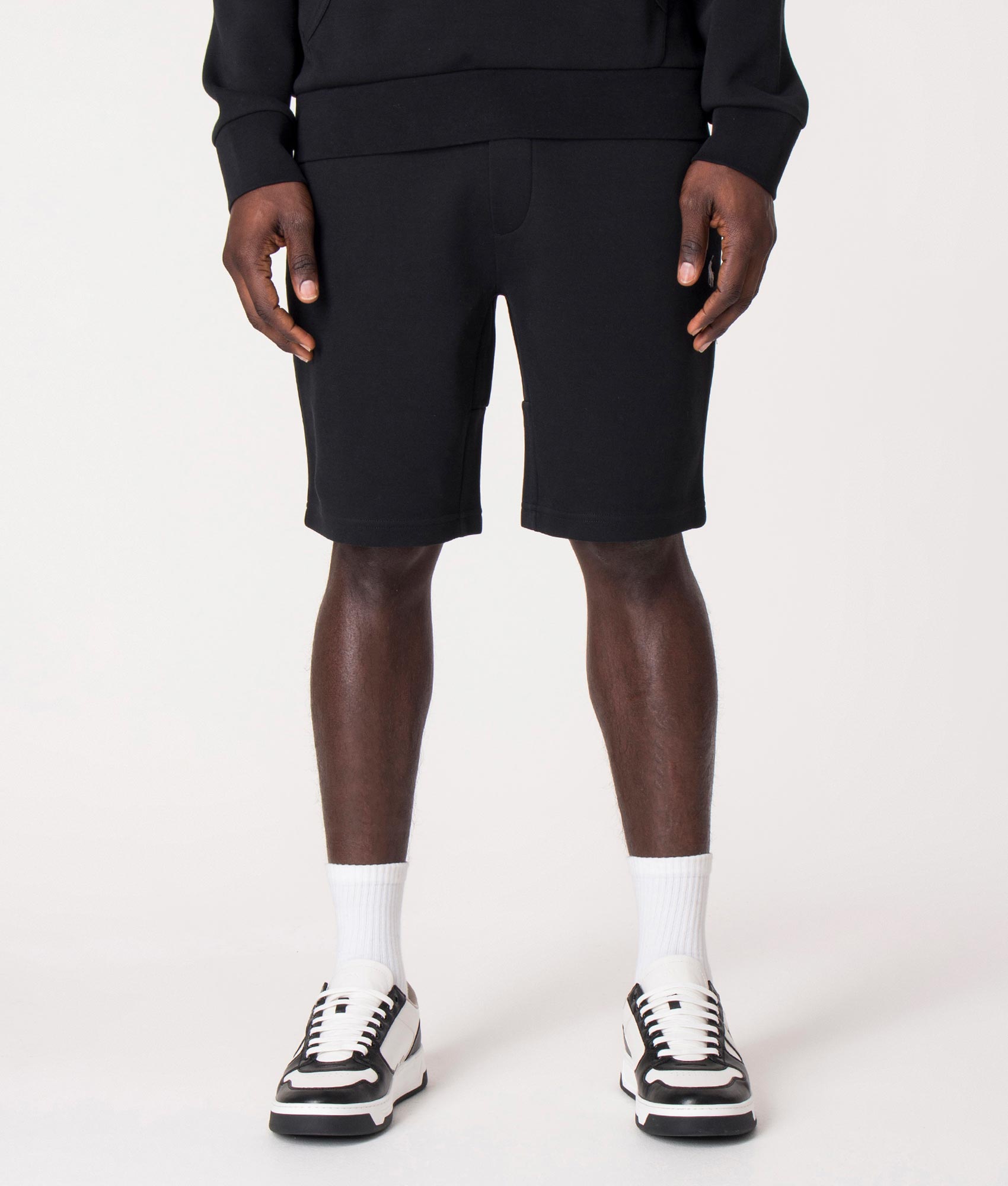 Regular Fit Double Knit Athletic Sweat Shorts