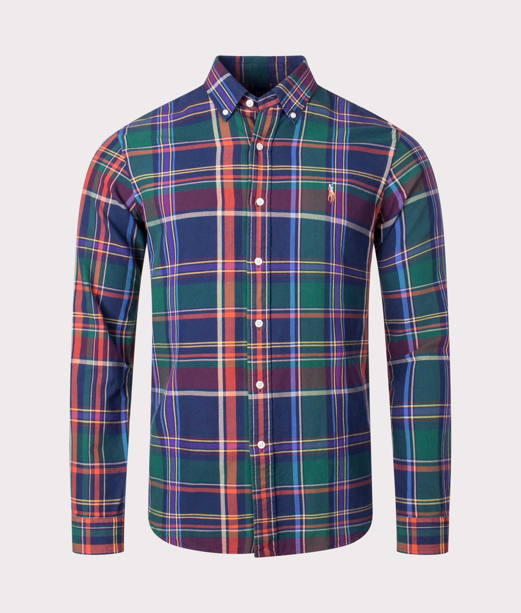 Custom-Fit-Lightweight-Shirt-Navy/Green-Multi-Polo-Ralph-Lauren-EQVVS