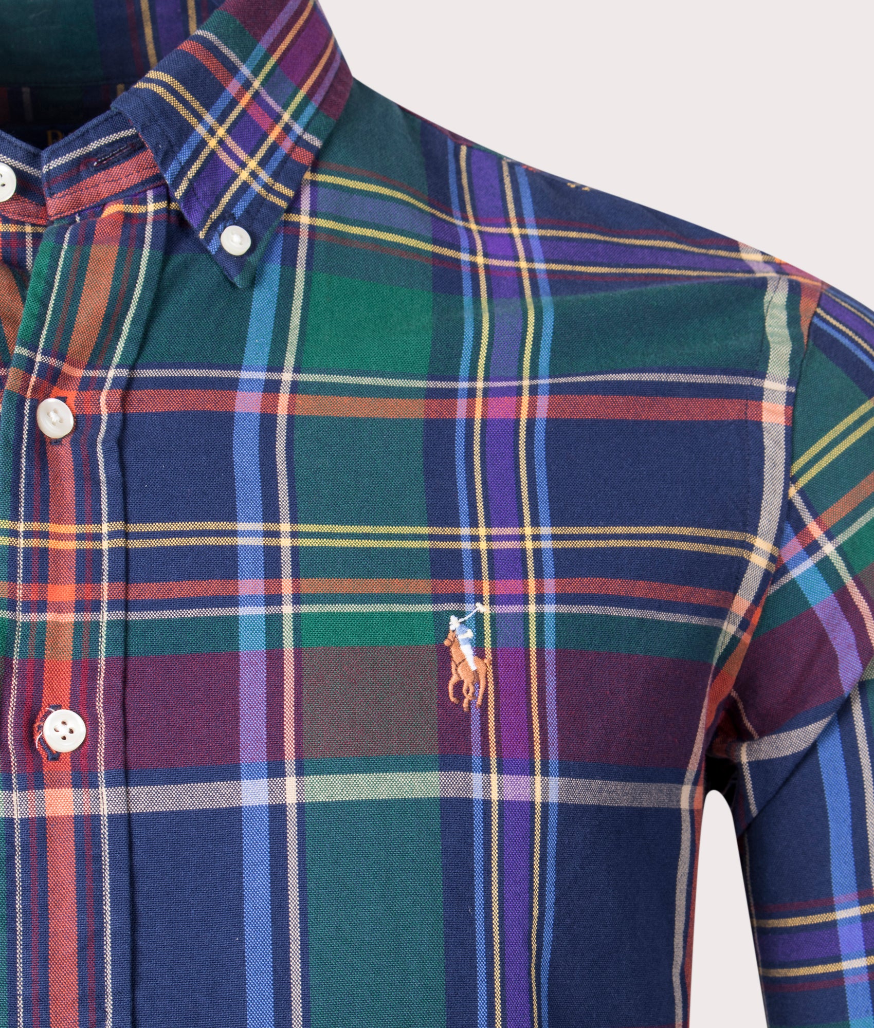 Custom-Fit-Lightweight-Shirt-Navy/Green-Multi-Polo-Ralph-Lauren-EQVVS