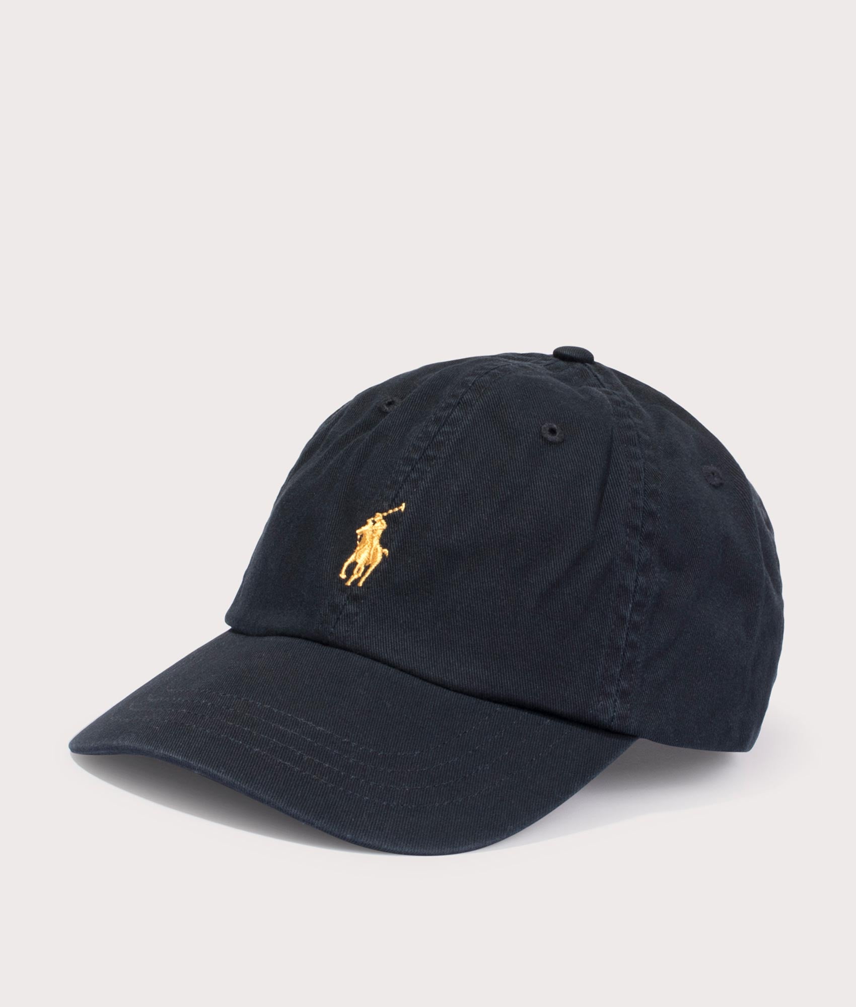 Twill-Sports-Cap-Polo-Black-W/Gold-Polo-Ralph-Lauren-EQVVS