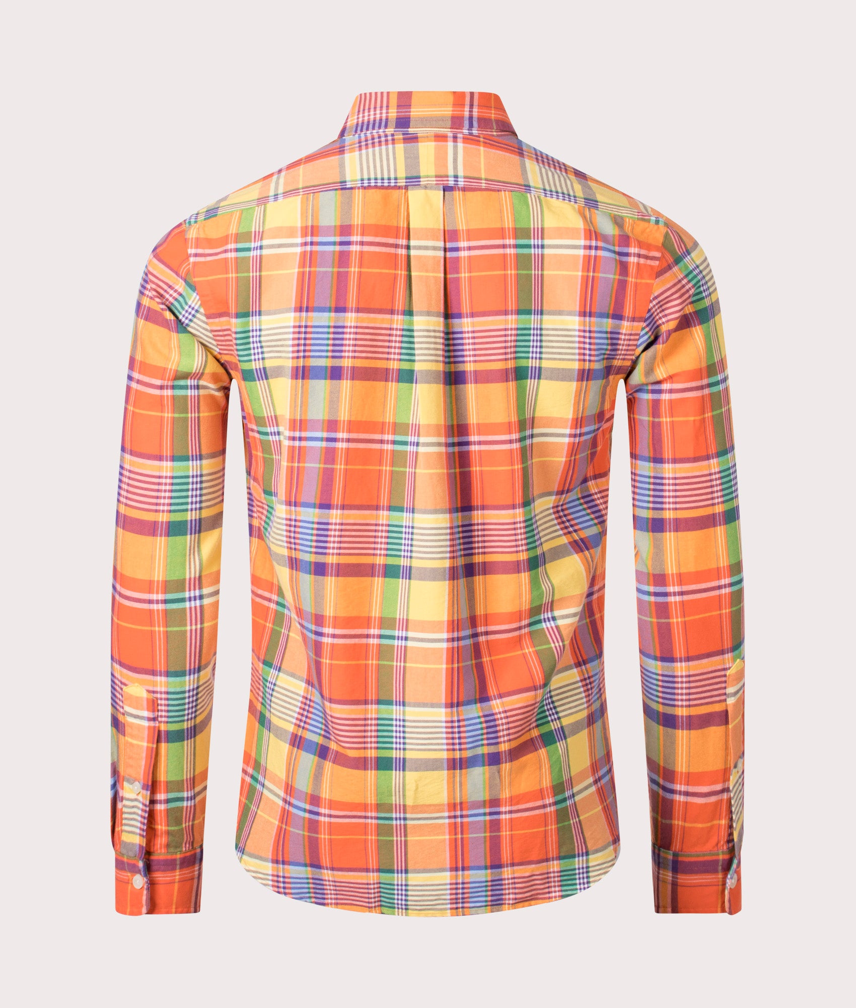 orange and yellow checkered shirt