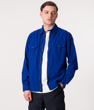 Classic-Fit-Zip-Through-Oxford-Sport-Overshirt-City-Royal-EQVVS