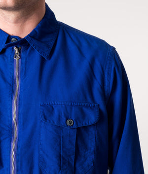 Classic-Fit-Zip-Through-Oxford-Sport-Overshirt-City-Royal-EQVVS