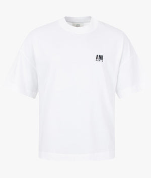 Ami-Paris-Oversized-T-Shirt-White-AMI-EQVVS