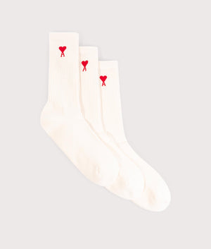 3-Pack-Ami-De-Cœur-Socks-White-Ami-EQVVS