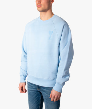 Ami-De-Coeur-Sweatshirt-Sky-Blue-AMI-EQVVS